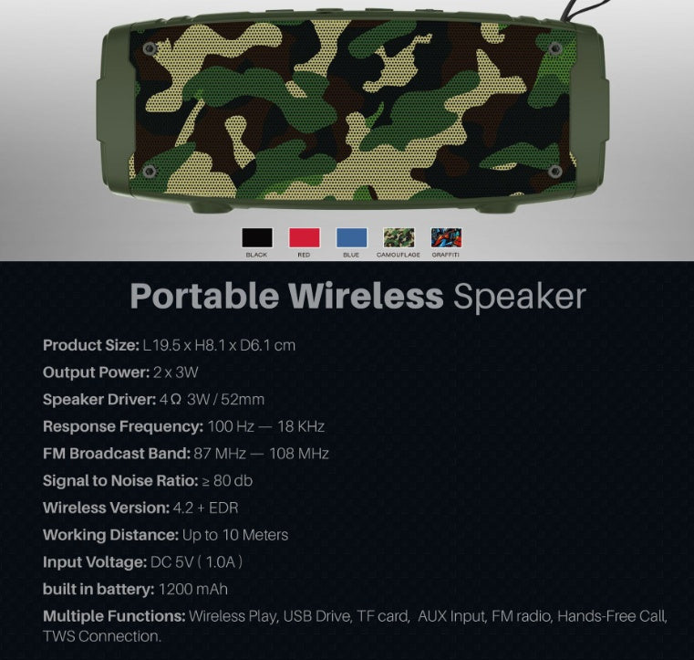 Portable Bluetooth Speaker for wireless music and convenient audio on the go