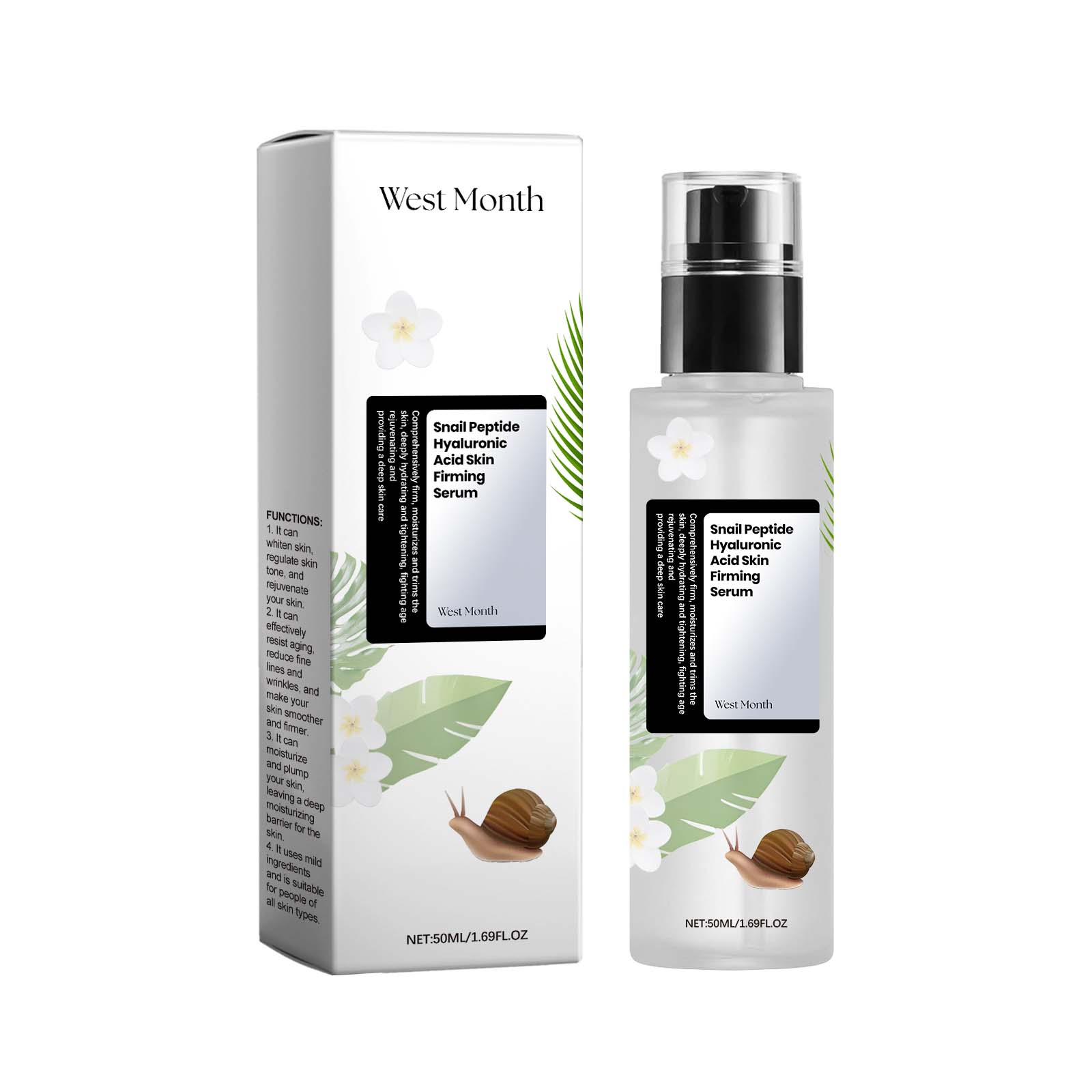 Snail Peptide Hyaluronic Acid Serum for hydrated and nourished facial skin