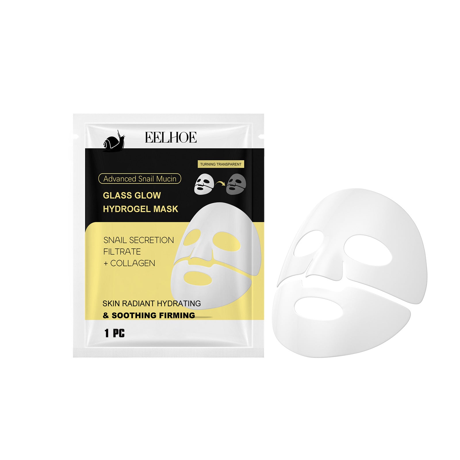 Snail Mucin Moisturizing Mask for hydrated, soft, and nourished facial skin