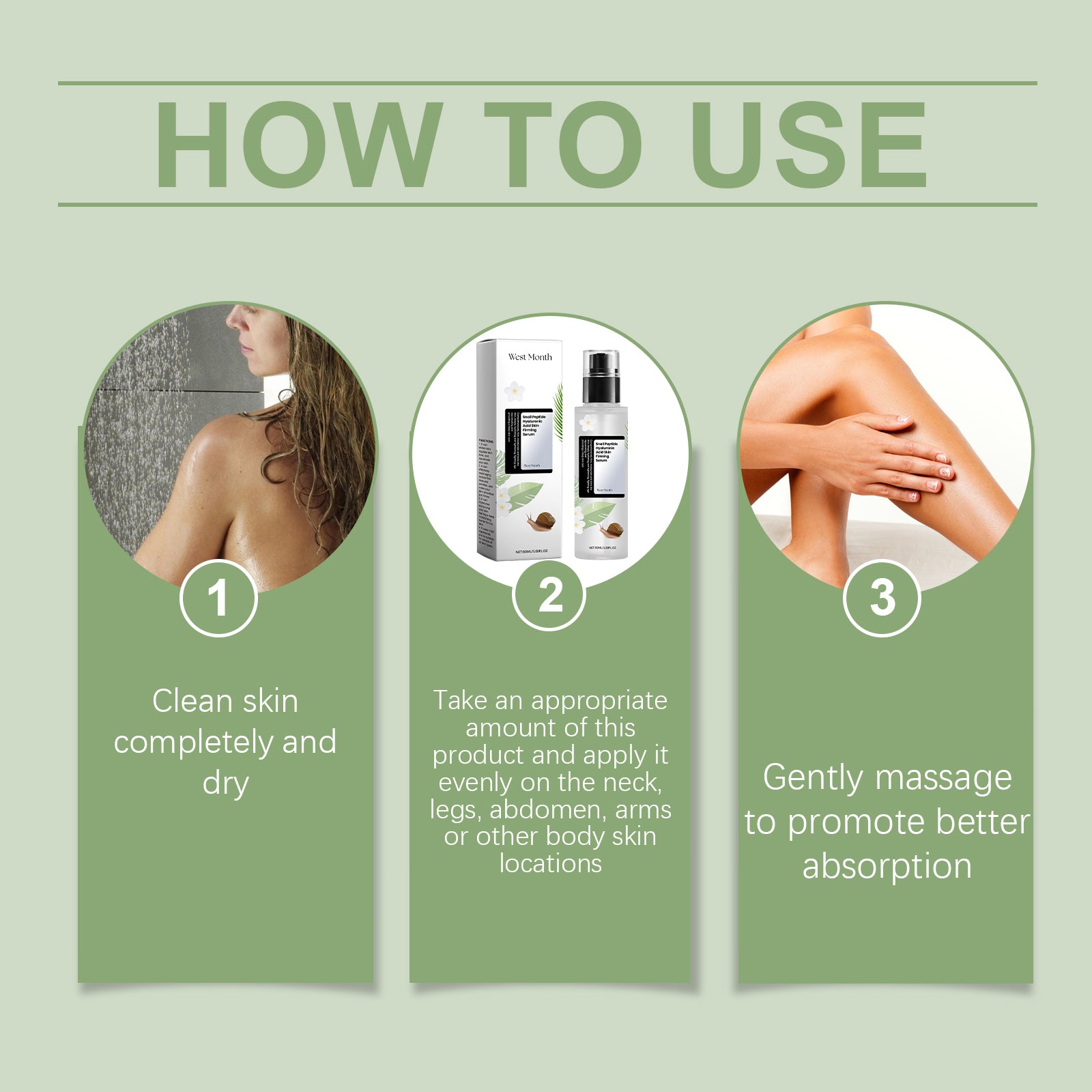 Snail Peptide Hyaluronic Acid Serum for hydrated and nourished facial skin