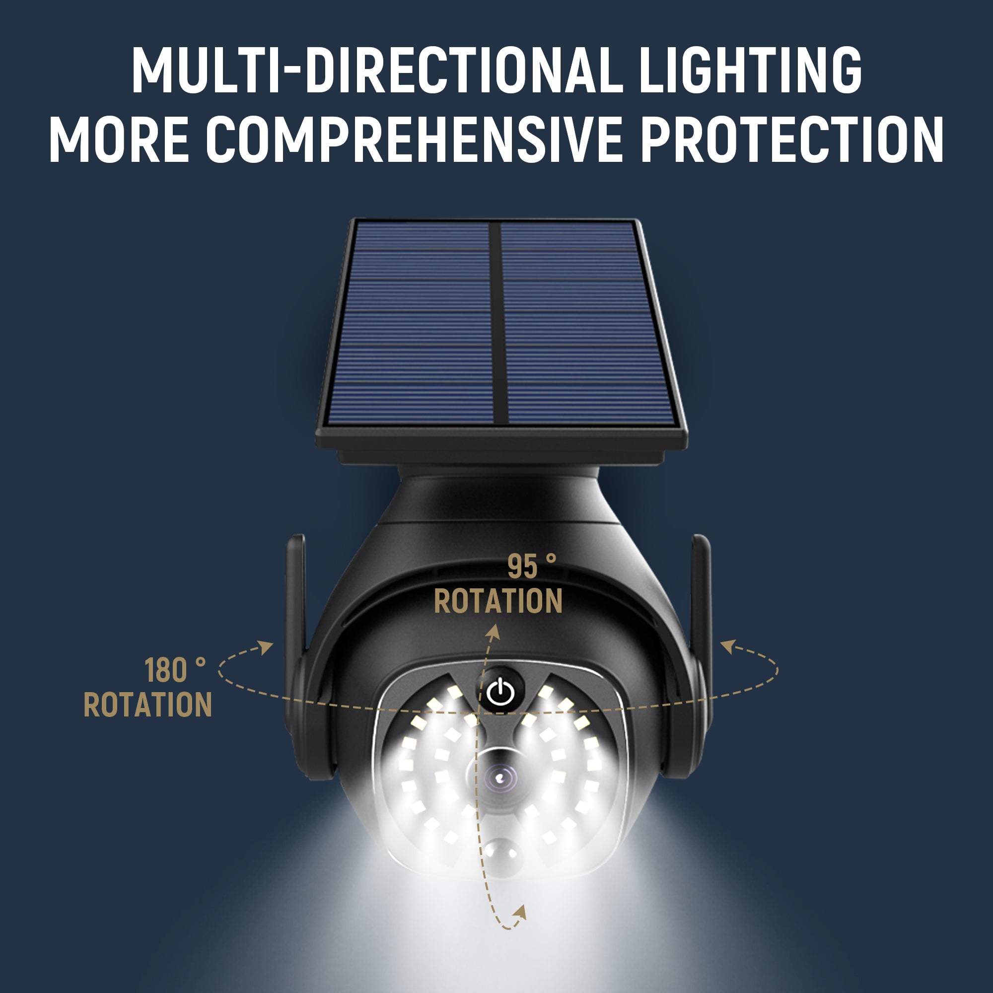 Solar Powered Courtyard Lights