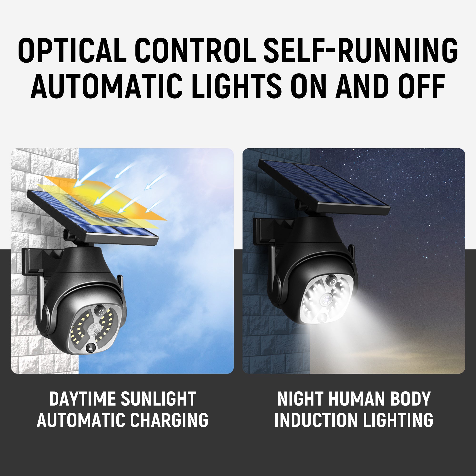 Solar Powered Courtyard Lights