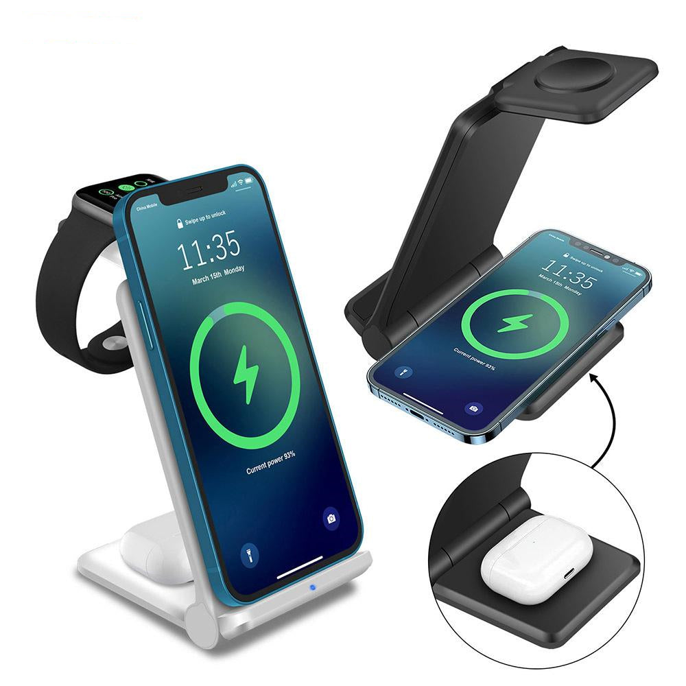 3 In 1 Wireless Charger Station for charging compatible devices