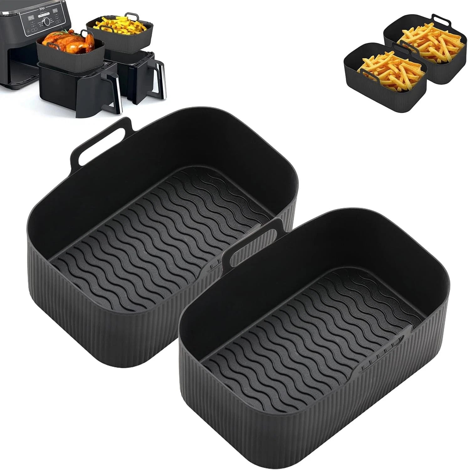 Air Fryer Silicone Baking Tray Liners