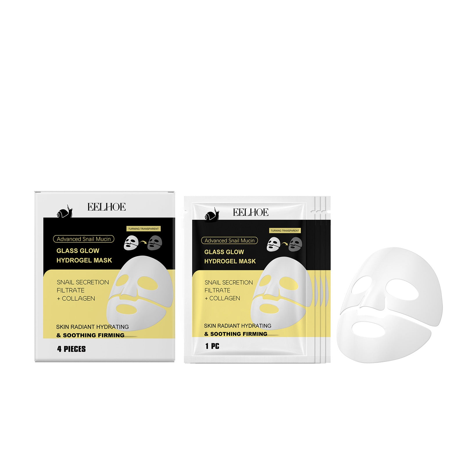 Snail Mucin Moisturizing Mask for hydrated, soft, and nourished facial skin