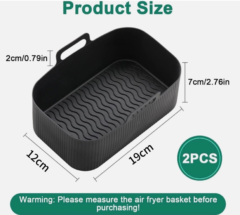 Air Fryer Silicone Baking Tray Liners