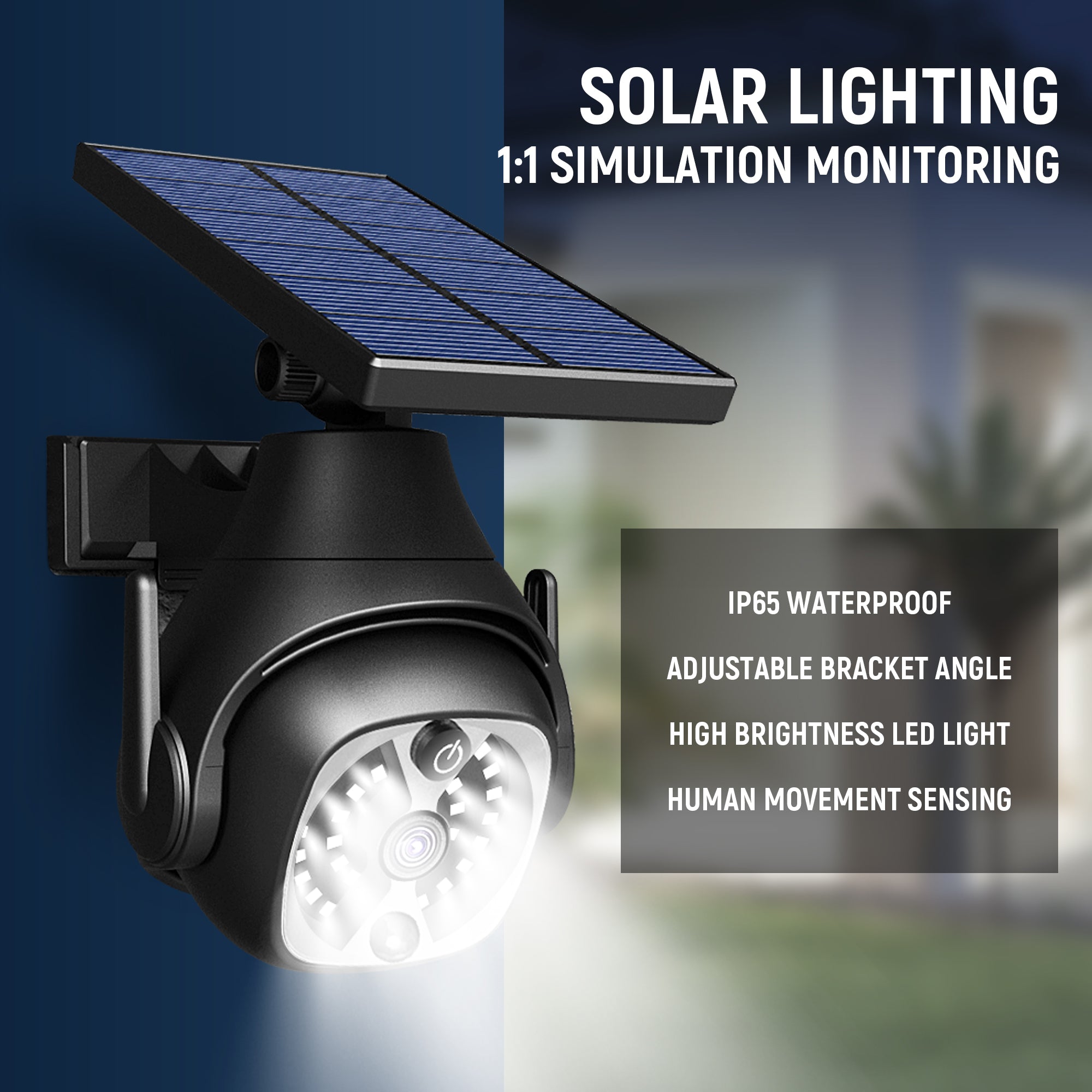 Solar Powered Courtyard Lights