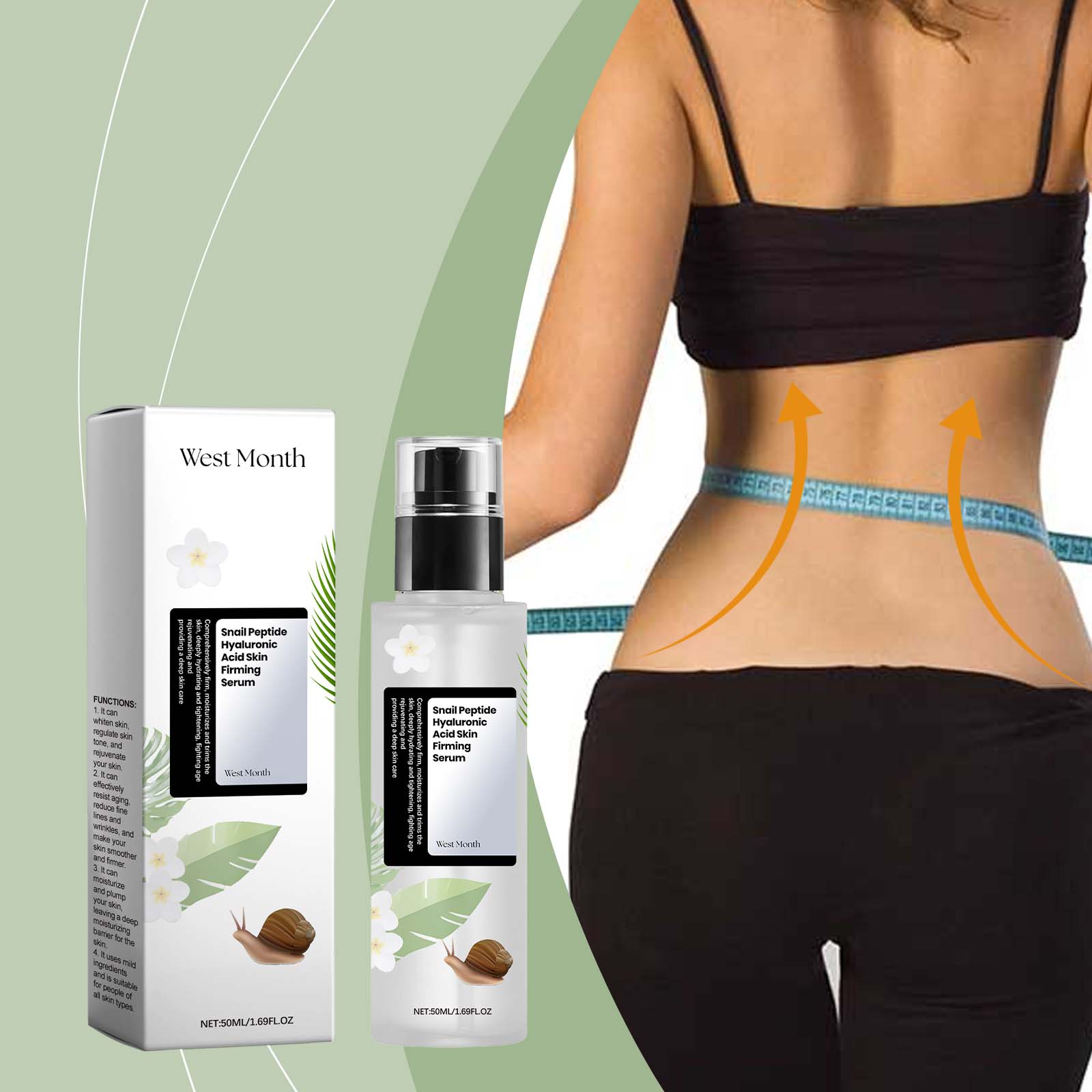 Snail Peptide Hyaluronic Acid Serum for hydrated and nourished facial skin