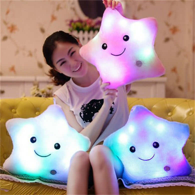 Luminous Pillow Colorful Body Pillow for cozy bedroom comfort and colorful décor