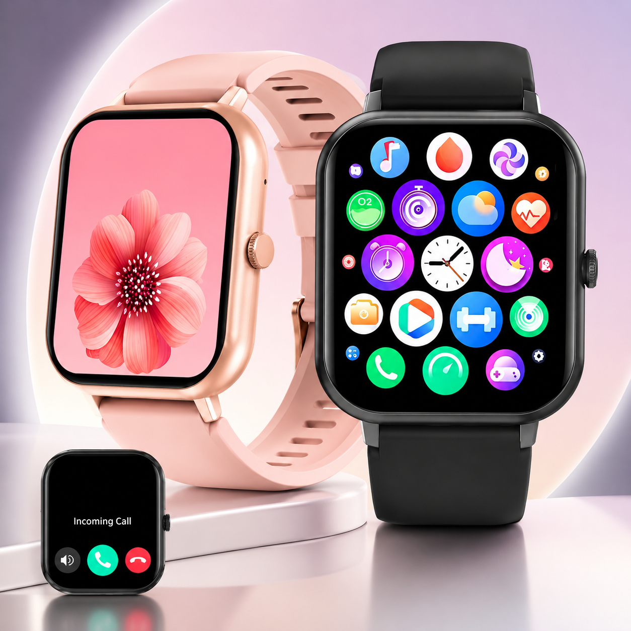 Waterproof Smartwatch for Women with stylish design and smart features