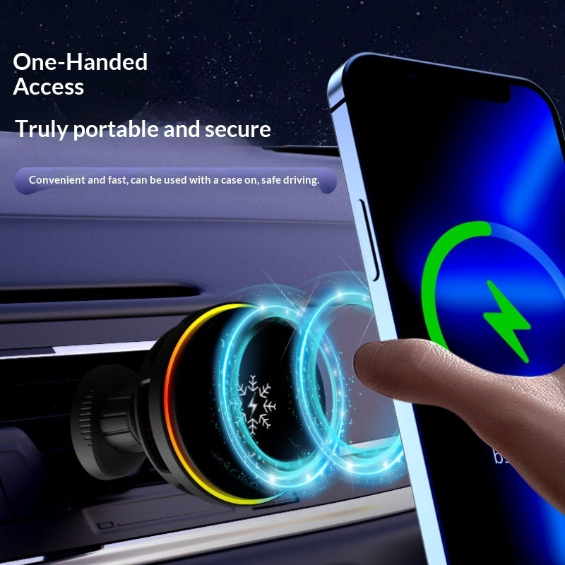 Magnetic Wireless Car Charger for convenient hands-free phone charging