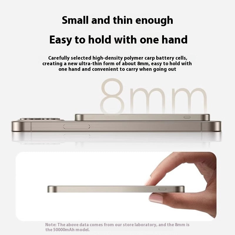 Magnetic Wireless Power Bank for portable wireless smartphone charging