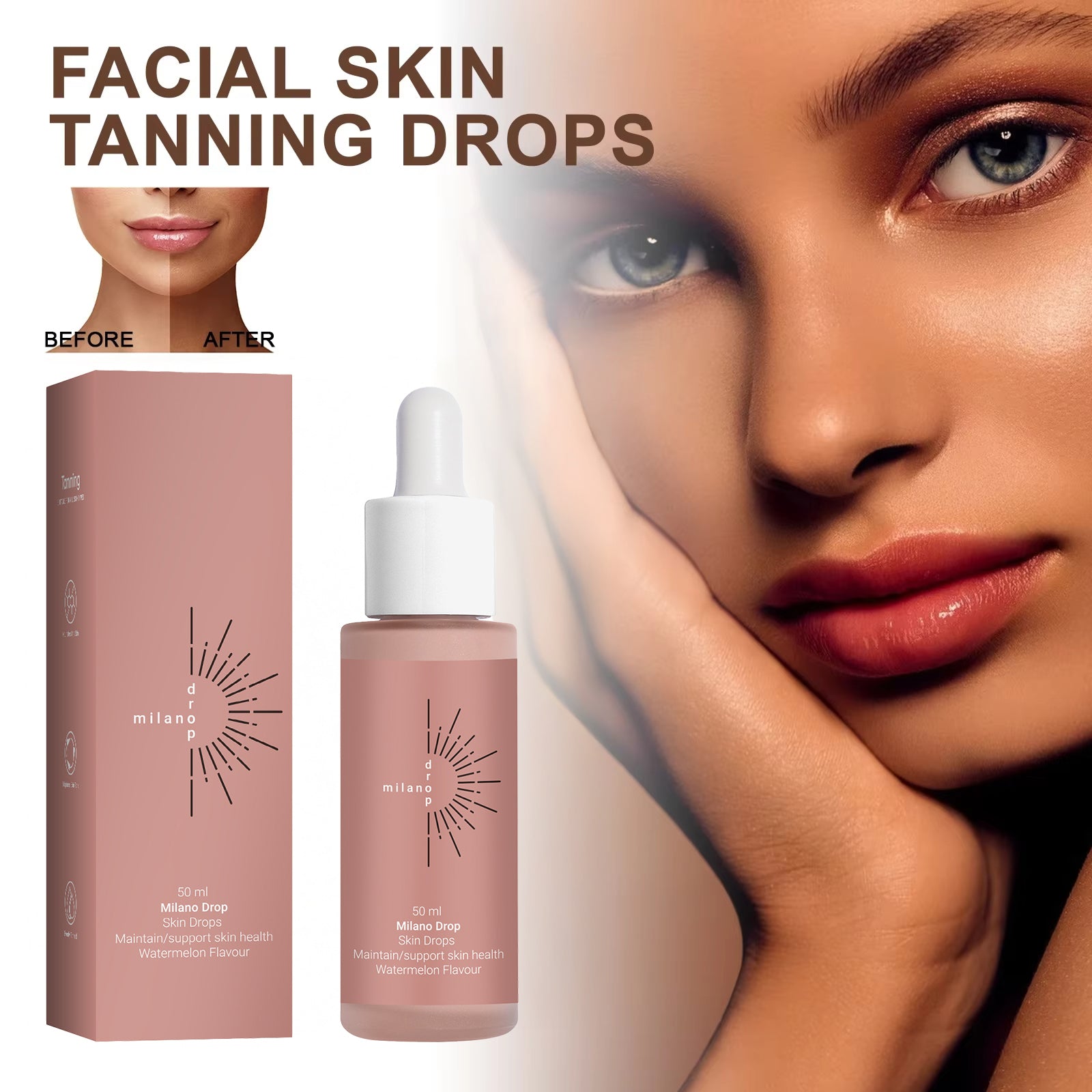 Tanning Face Serum for a smooth, natural-looking sun-kissed glow
