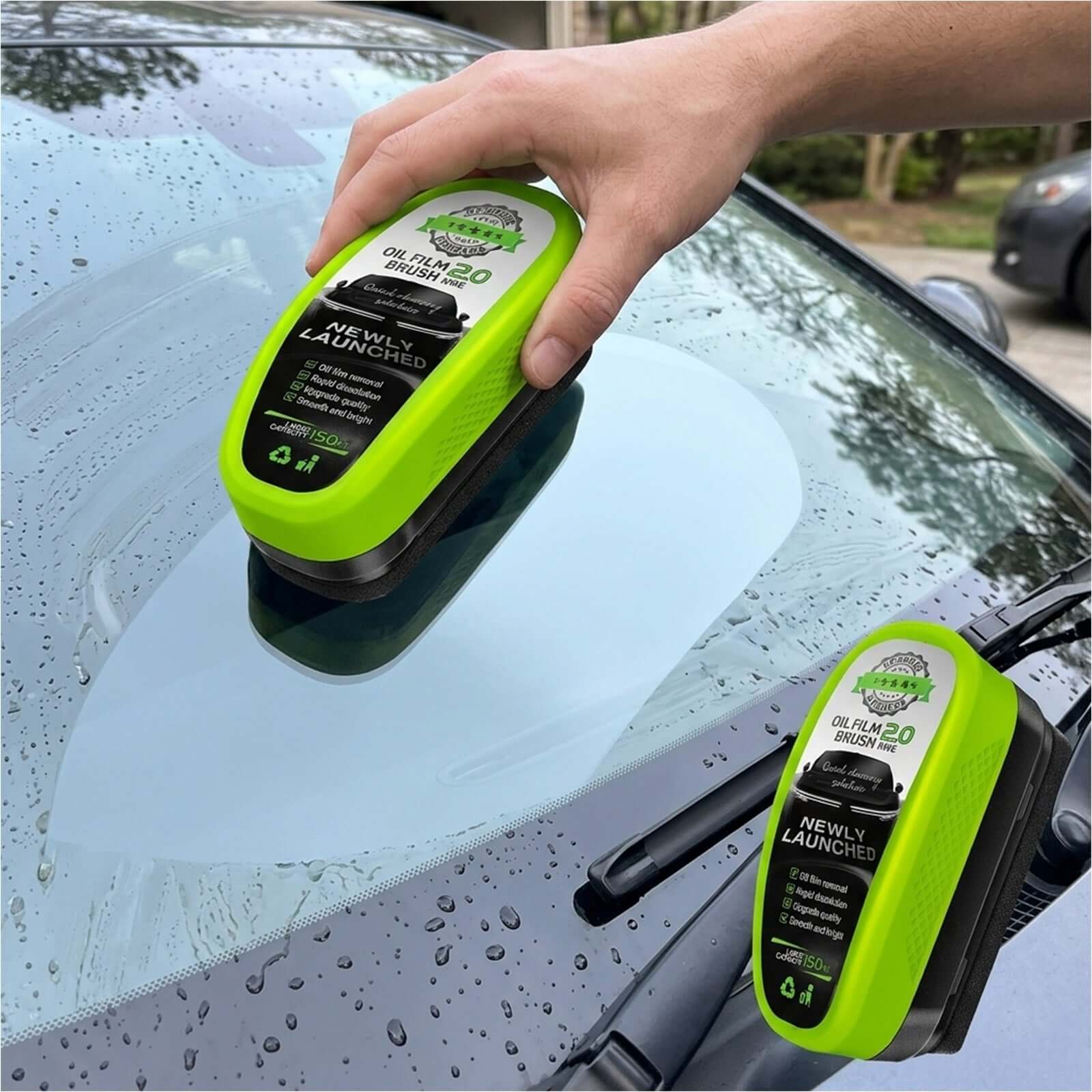 Car Windshield Cleaning Brush Set 2-Piece