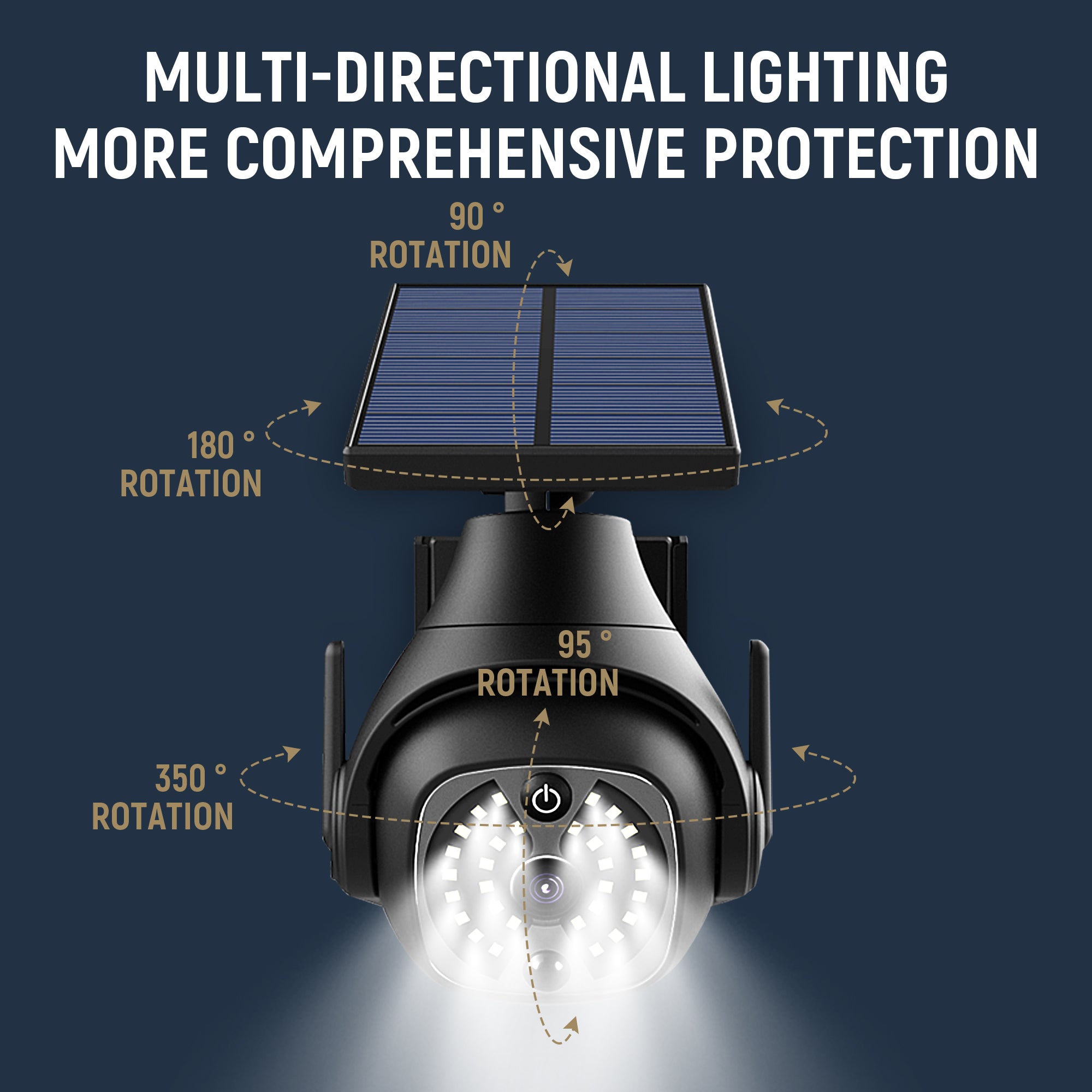 Solar Powered Courtyard Lights
