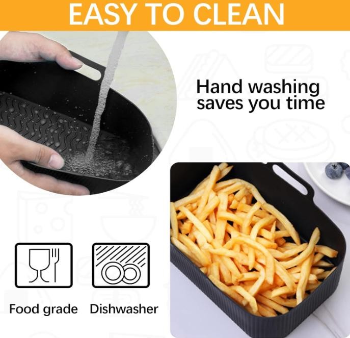 Air Fryer Silicone Baking Tray Liners