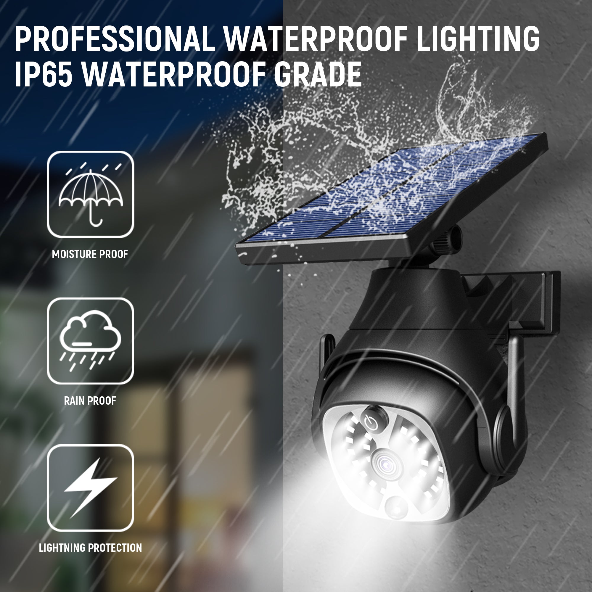 Solar Powered Courtyard Lights